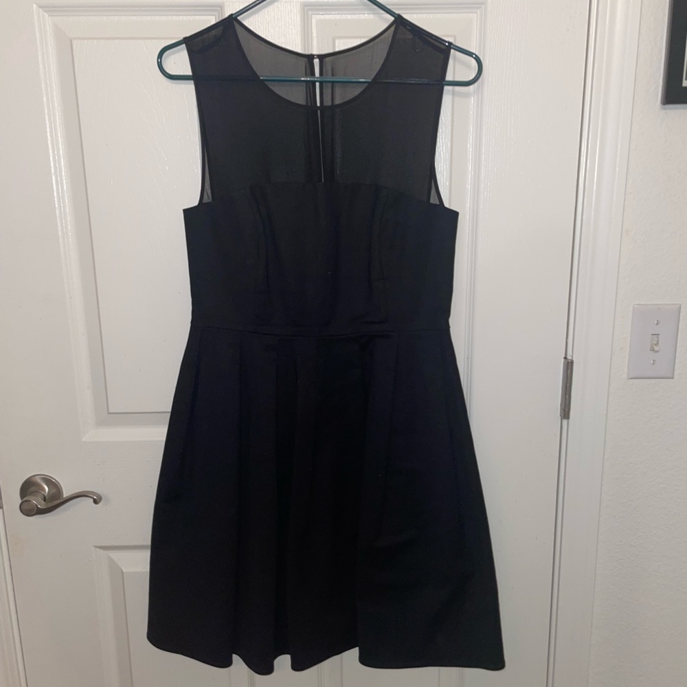 Black mesh dress